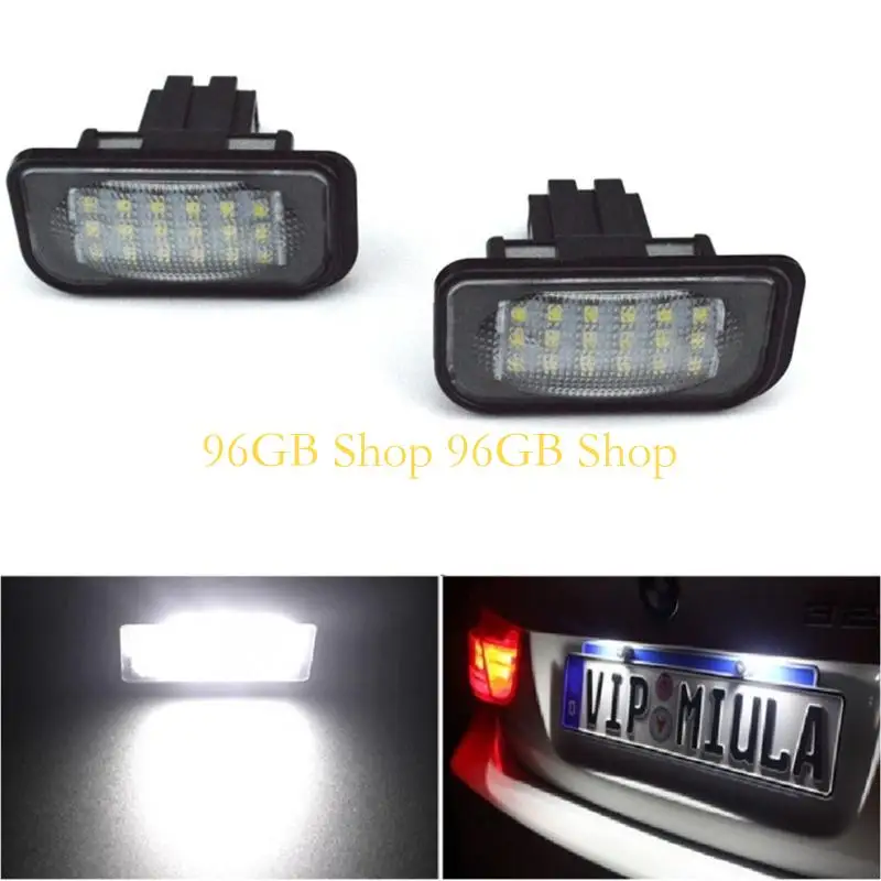 96GB Direct Replacement LED Number Plate Light Assembly Offering Low Power Consumption Long for Automotives C-class