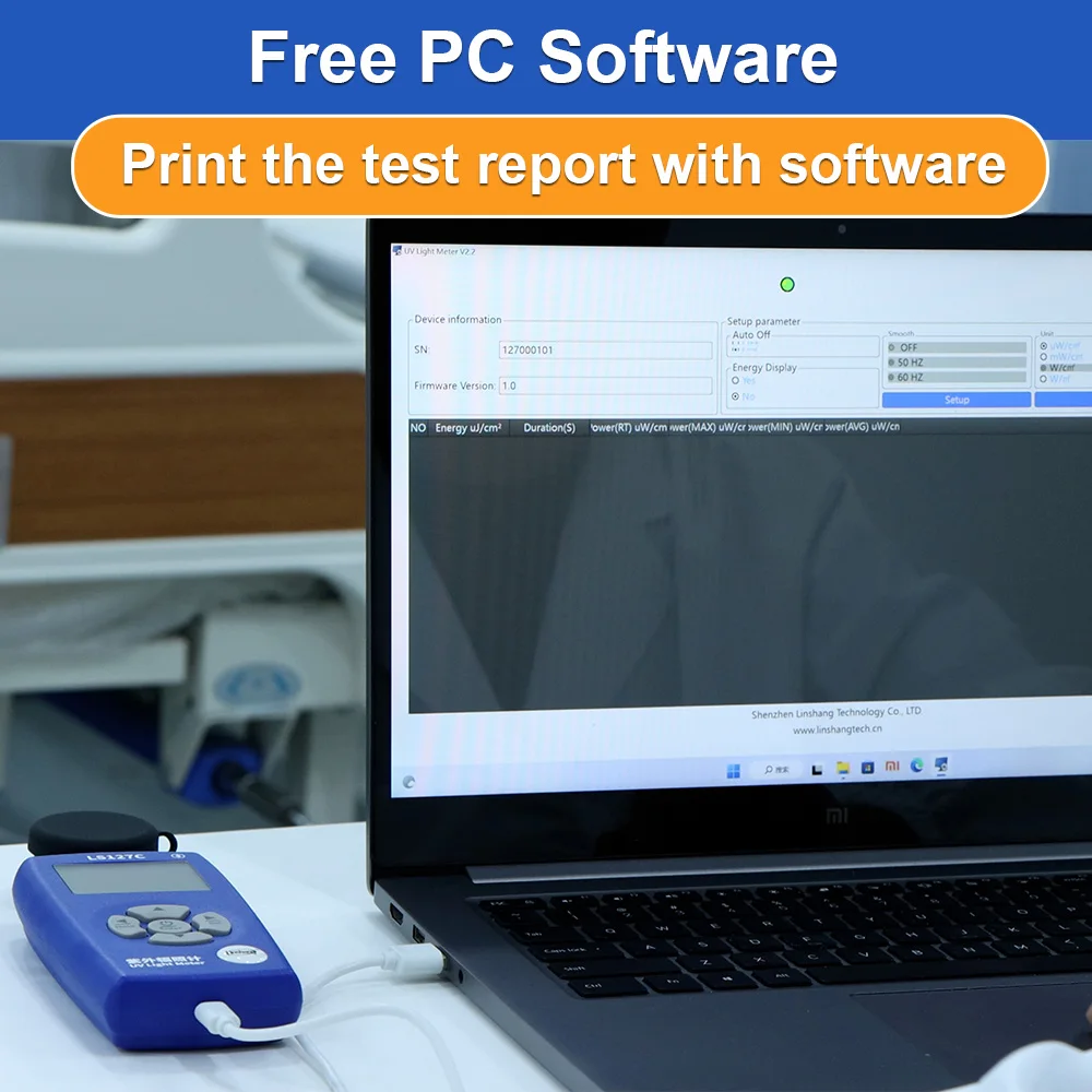 LS127C 254nm UVC Ultraviolet Radiation Meter UV Radiometer UVC Intensity Measurement UV Light Meter Radiometer
