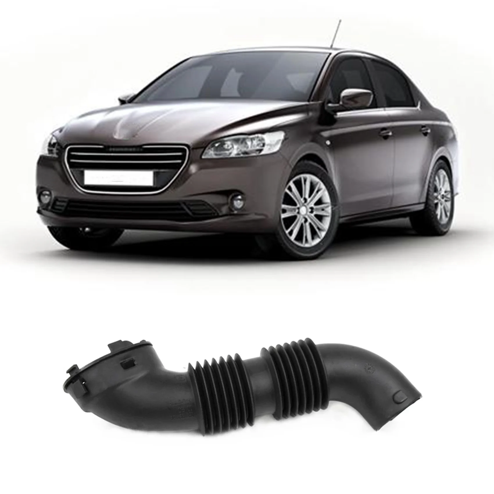 9674987780 Air Filter Shell Intake-Tube Hose for Peugeot 2008/301 Citroen C3-XR/Elysee Air Breather Pipe
