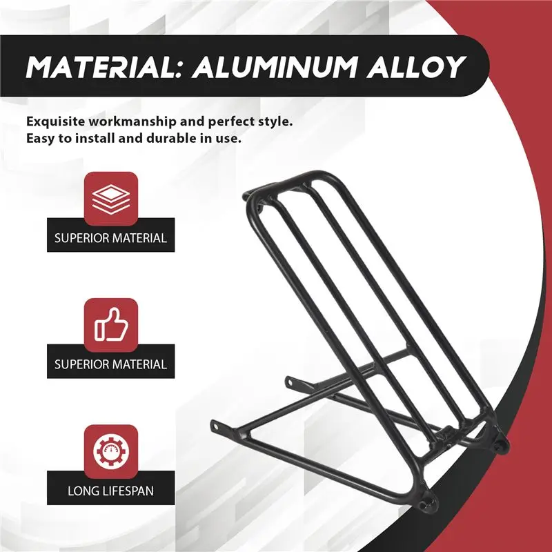 

A89E-For Brompton Folding Bike Standard Rack For 3Sixty Brompton Standard Rear Rack Bicycle Shelf Accessories