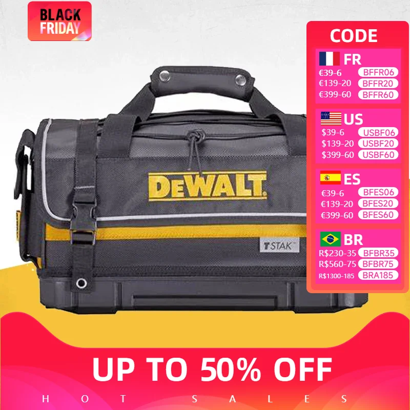 DEWALT TSTAK Rigid Covered Tool Bag DWST83540-1 Handy Portable Hard Bottom Dewalt Tool Bag Covered Storage DWST83540-1-23