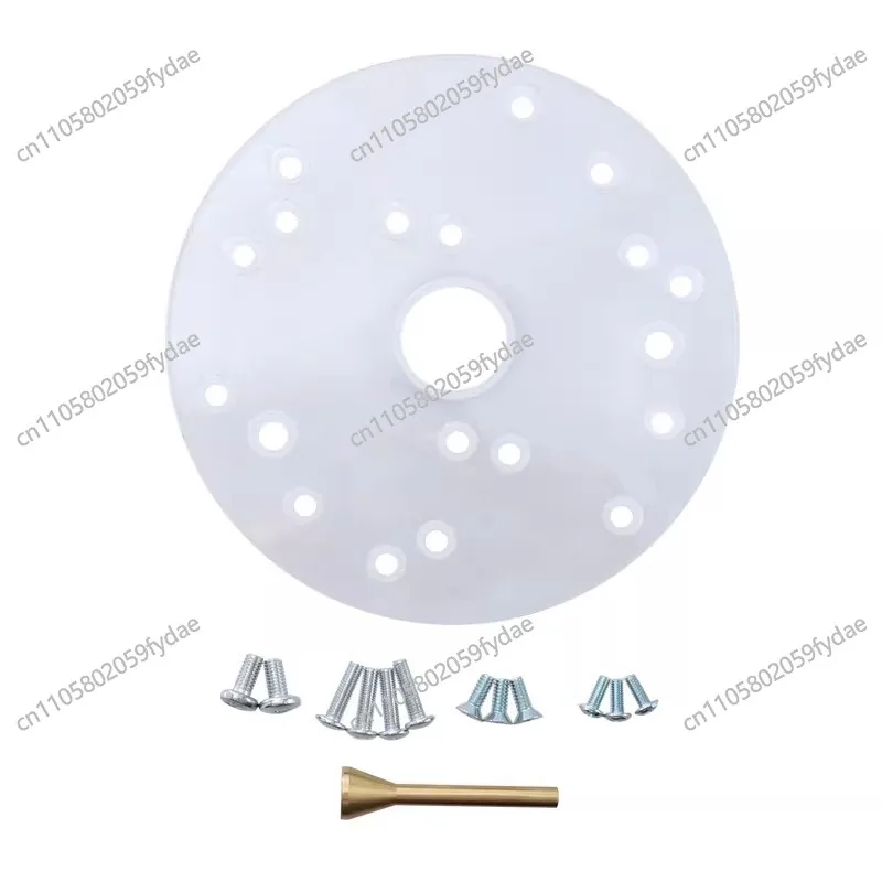 Universal Router Base Plate Template Guides Woodworking Milling Machine Base Carpentry Aid Tool With Centering Pin 6.5 Inch