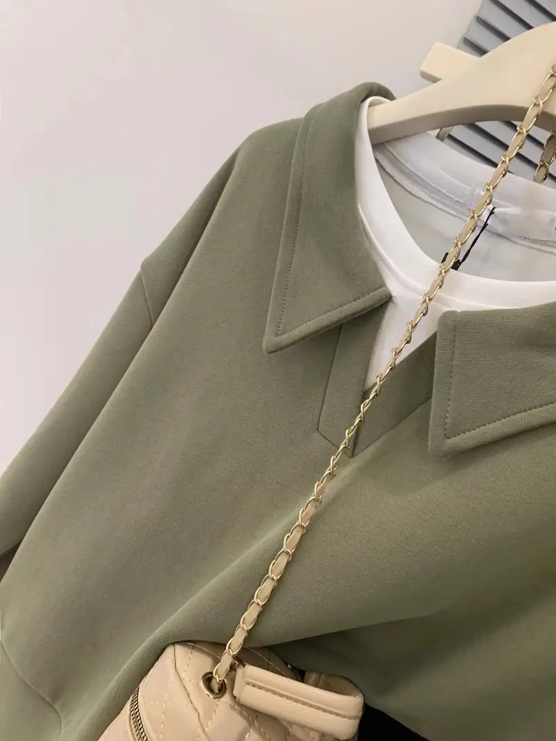 بلوزات للنساء ملابس النساء العودة إلى المدرسة الصيف حجم كبير بلايز كم طويل قبالة الكتف الأسود محبوك الملابس الكورية