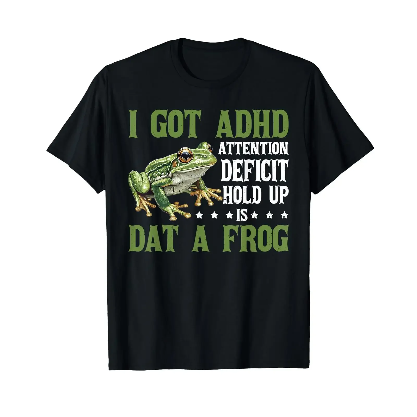 I Got ADHD Attention Deficit Hold Up Is Dat A Frog T Shirt vintage Washed Stylish Slightly Soft Comfortable Versatile