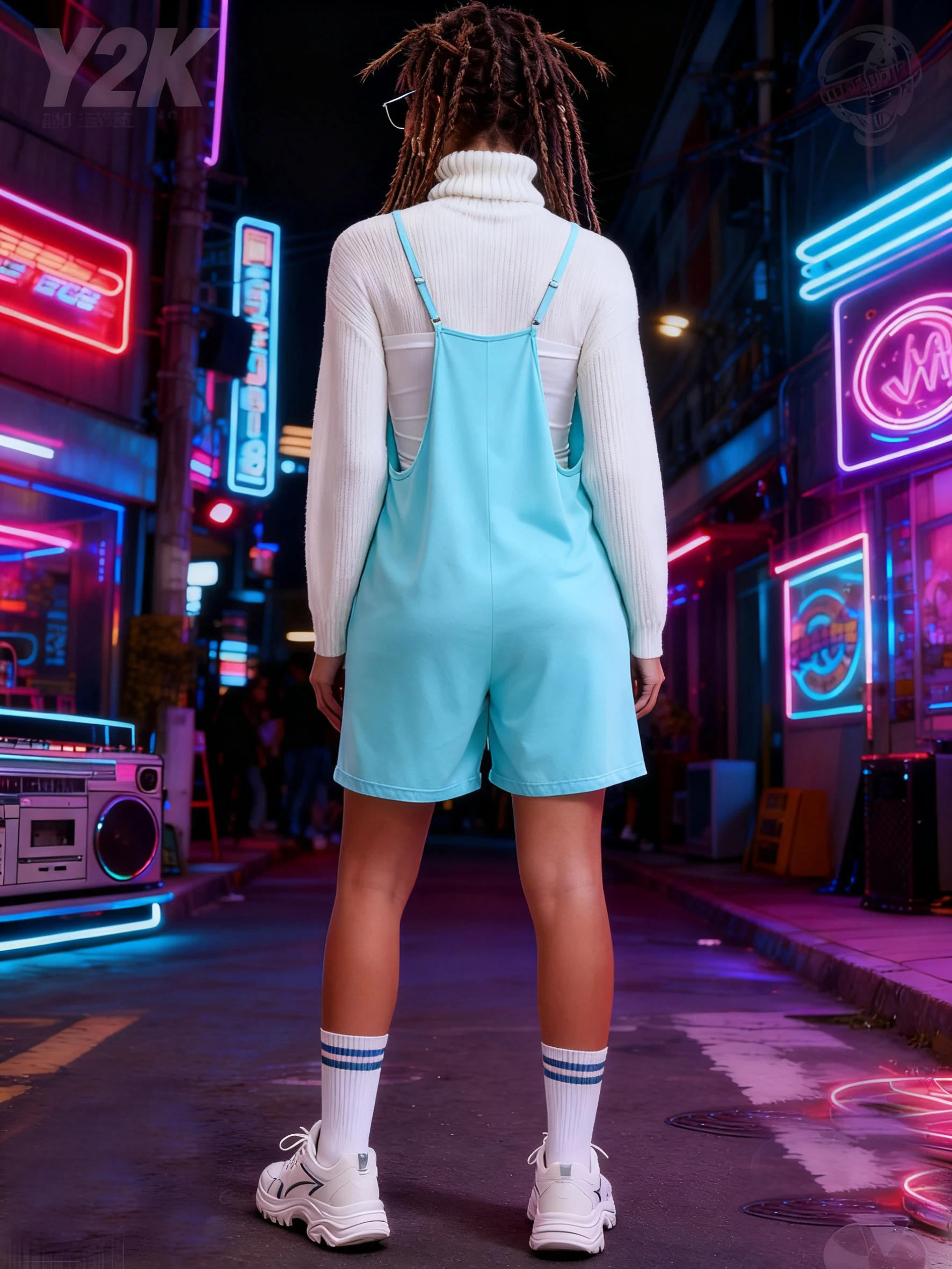 رومبير نسائي كاجوال بدون أكمام مع جيوب، بذلة قصيرة فضفاضة بحمالات رفيعة، بدلة لعب مريحة من قطعة واحدة متماسكة ومطاطة #6