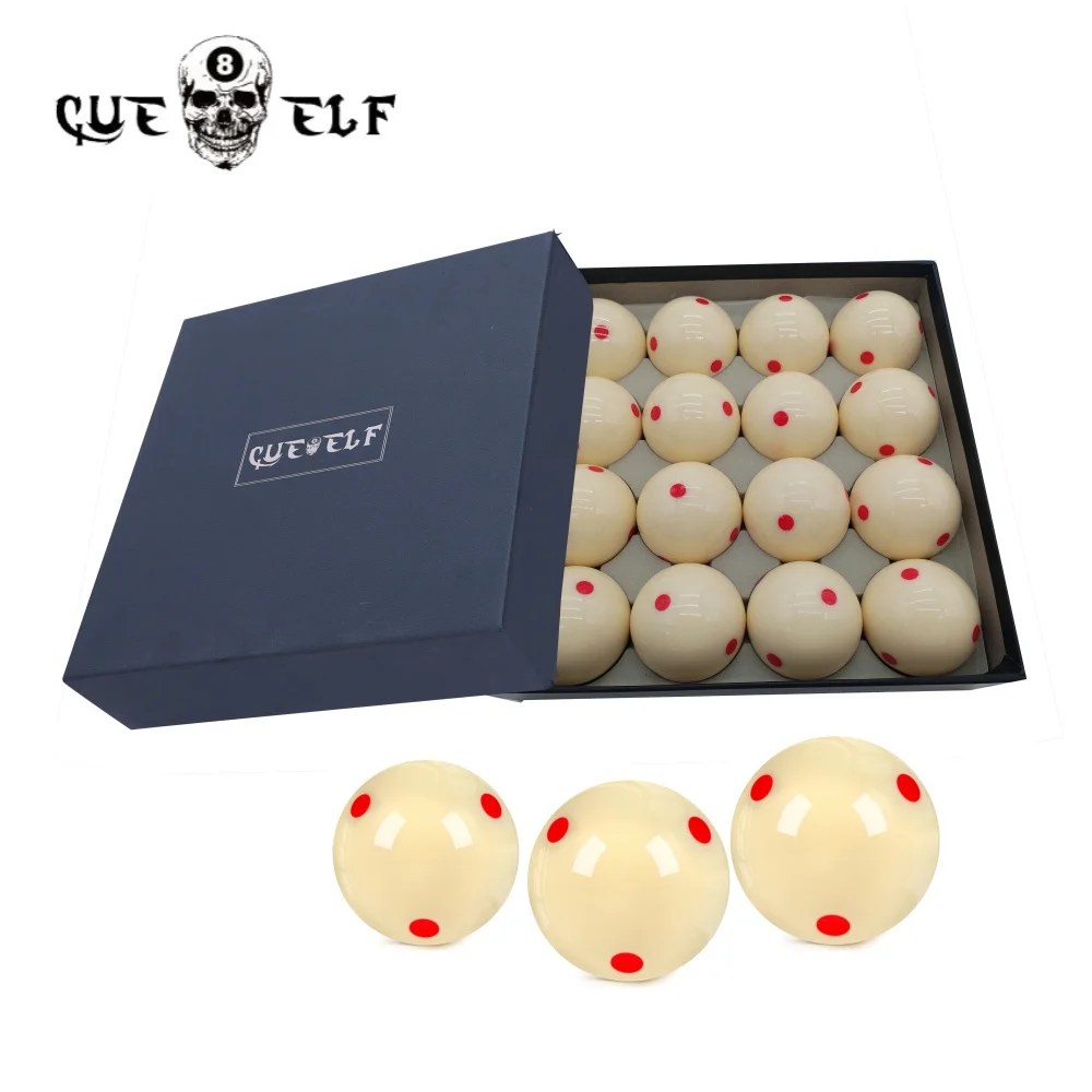 CUEELF AAA-Grade Red Dot Cue Ball or Billiard 9 Ball Standard Regulation Size 2-1/4