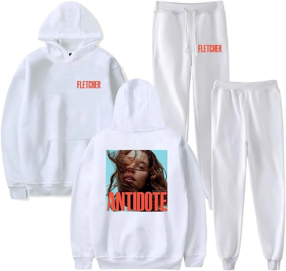 Fletcher In Search Of The Antidote Tour Hoodie Jogger Pants Two Piece Set Sweatshirts+Sweatpants Men Women's Set