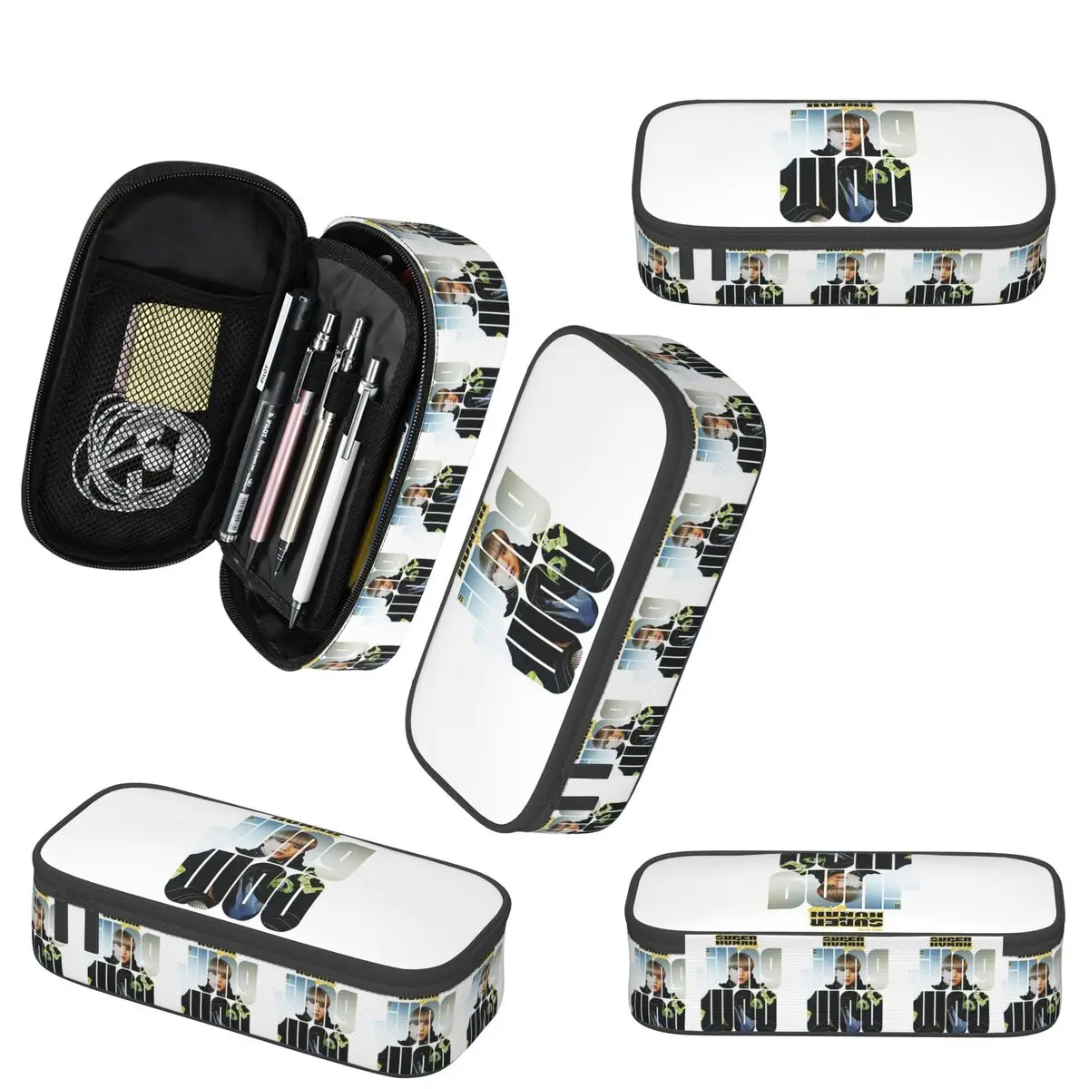 NCT 127 Jungwoo مقلمة بشري خارق للبنين بنات مدرسة صندوق القلم حقيبة أقلام رصاص لوازم مكتبية حقيبة حامل قلم