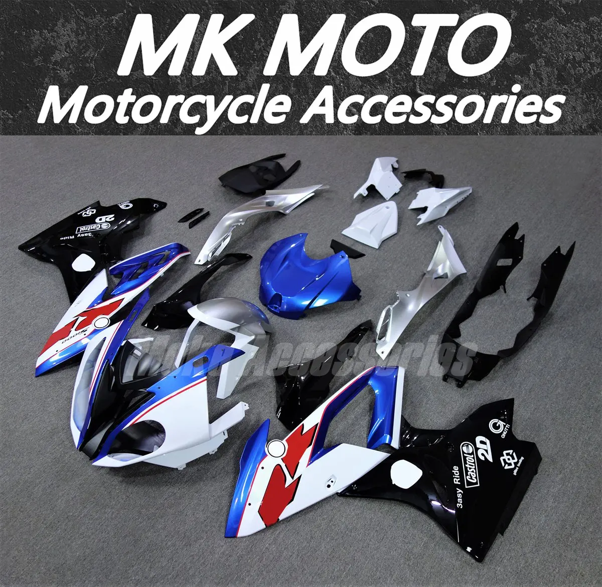 

Motorcycle Fairings Kit Fit For S1000rr 2017 2018 Bodywork Set High Quality ABS Injection New Blue Black White Silver