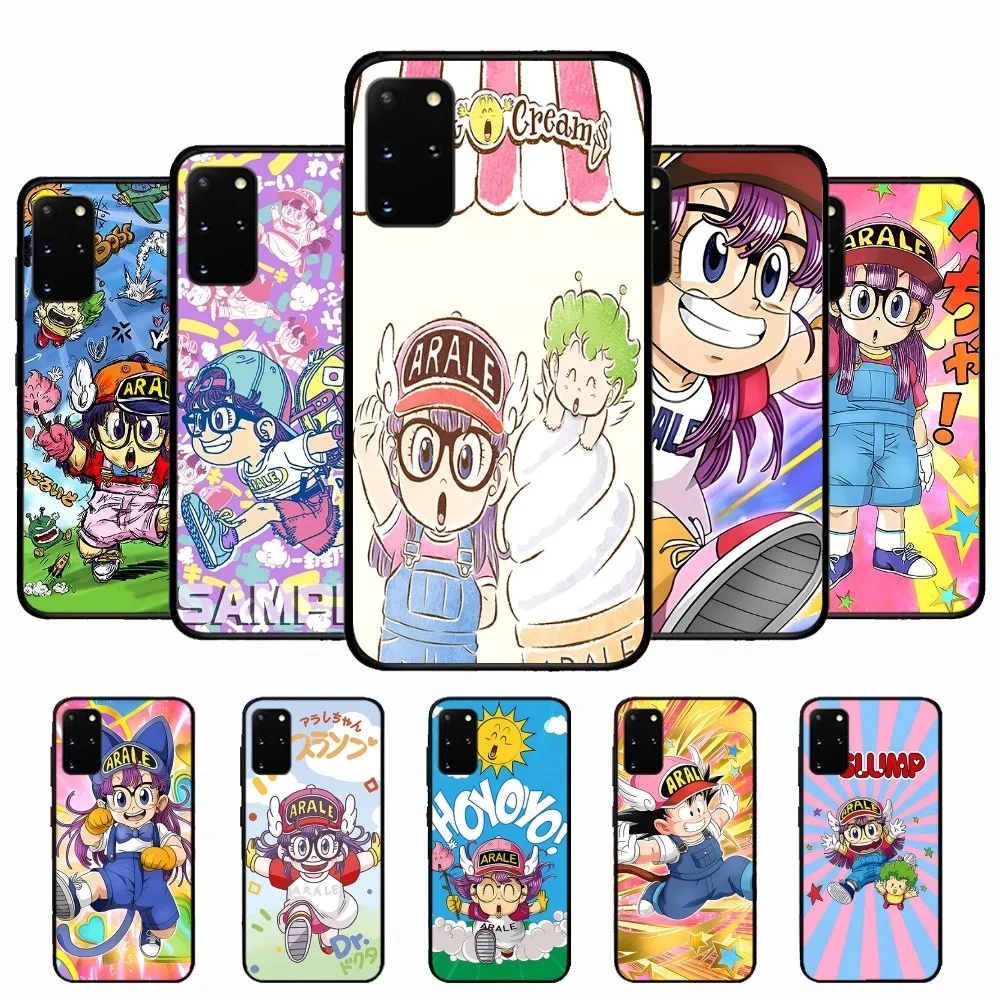 

Cartoon Dr Slump Arale Phone Case For Samsung S 9 10 20 21 22 23 30 23 24 Plus Lite Ultra FE S10lite Fundas