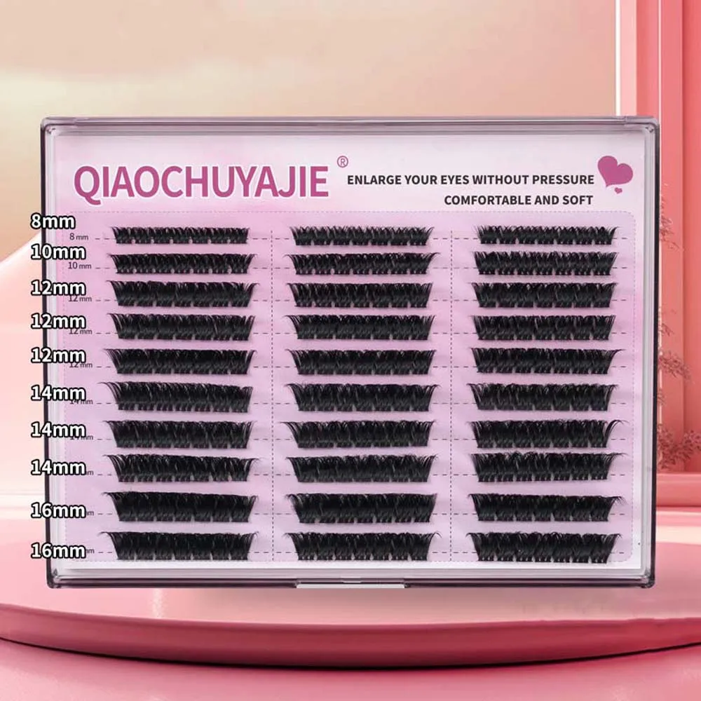 Eyelashes Extensions L Curl False Eyelashes DIY Oblique Winged Individual Cluster Eyelashes Natural Segmented