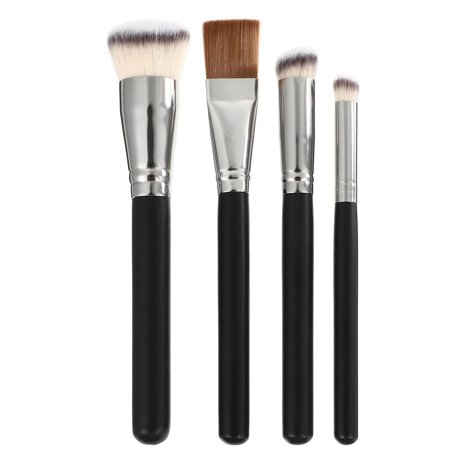 4Pcs Portable Makeup Brushes Foundation Concealer Tools Professional Utensils Skin Safe Soft Texture