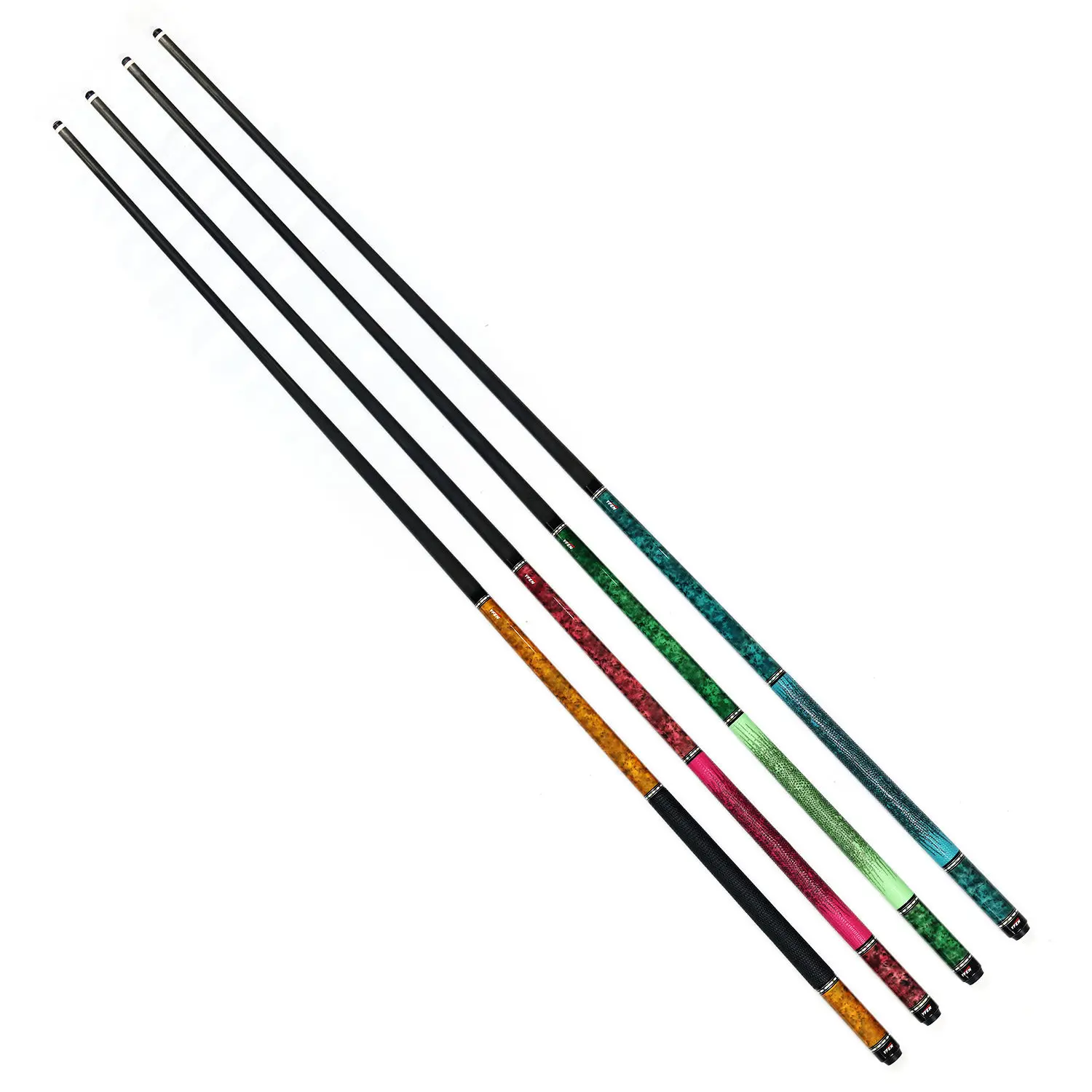 

YFEN Premium Quality Handmade 58" Carbon Fiber Shaft Maple Wood Butt 12.5mm 1/2 Split Pool Cue Stick Play Taco with Extension