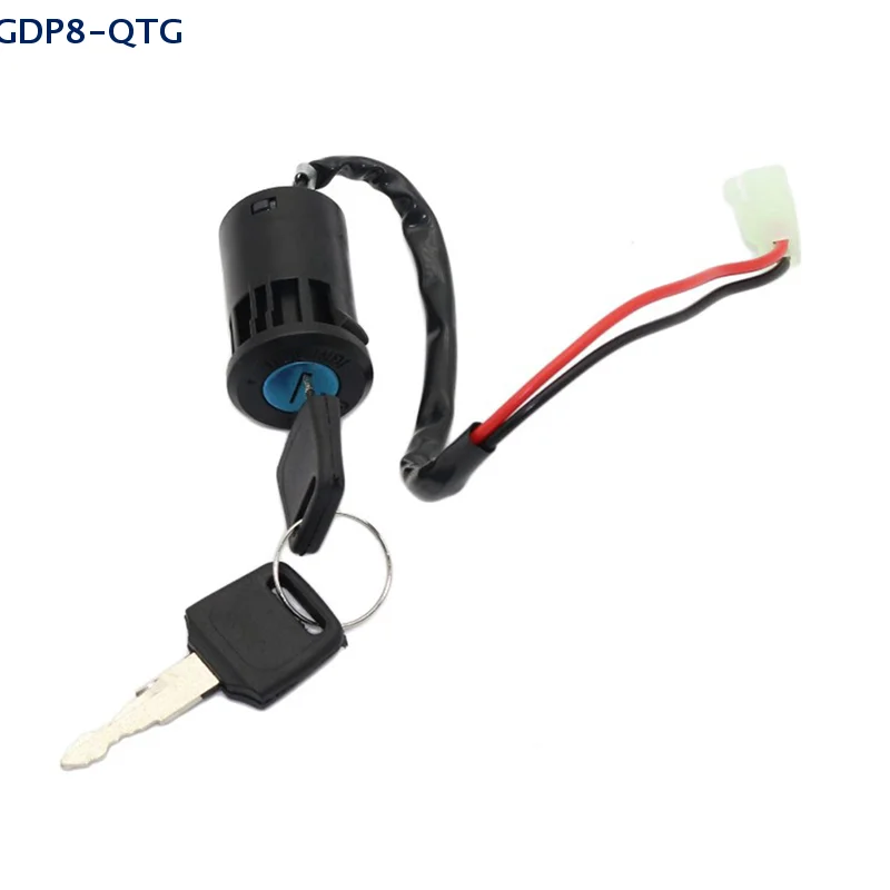 HOT! ATV Ignition Key Switch Universal 2 Wires Ignition Keys Start Switch Lock Key
