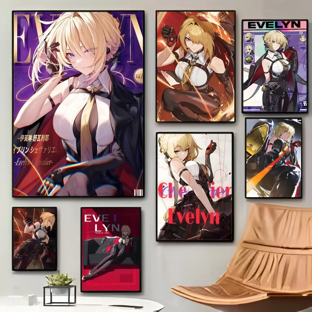 Game character Zenless Zone Zero Evelyn Chevalier Poster Premium Living Space Decorative Art & Stylish Home Decor