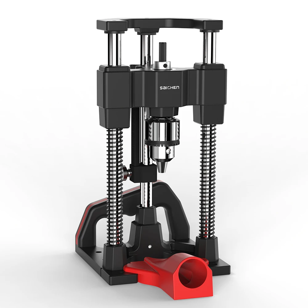 

1Pc Precision Portable Drillling Guide Jig, Woodworking Adjustable Punch Locator or Straight Hole Drilling Template Tool