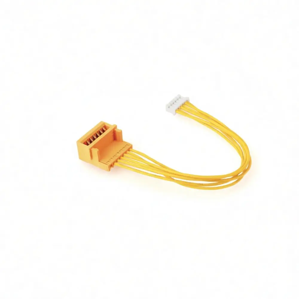 Yellow Female Socket Connector For Makita BL1830 Battery Charging Port Power Tool Repair Replacement Lead Wire 7P Set