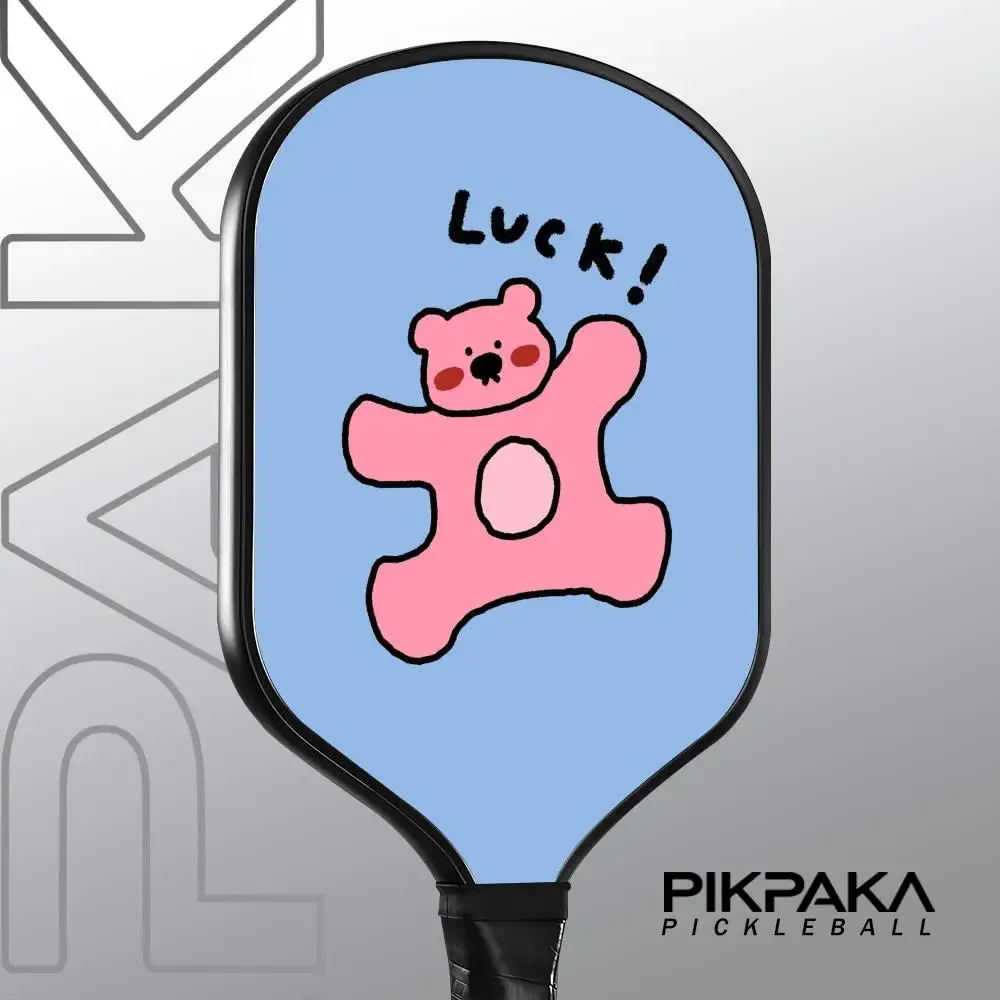 

Pickleball Paddle T700 Carbon Fiber 16MM Honeycomb Core Sandblasting Surface Comfort Grip Racket Happy Dog