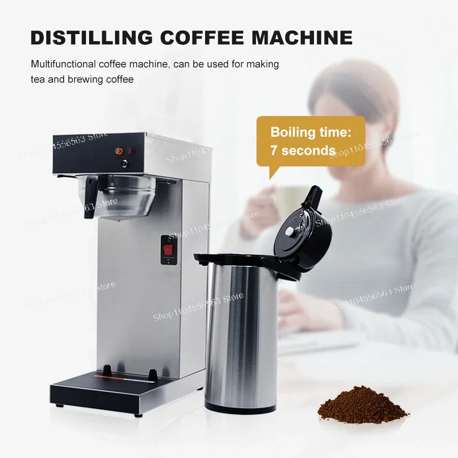 Large Capacity 2.2L Coffee Shop Appliances Coffee Brewer Multi Drink Commercial American Coffee Machine