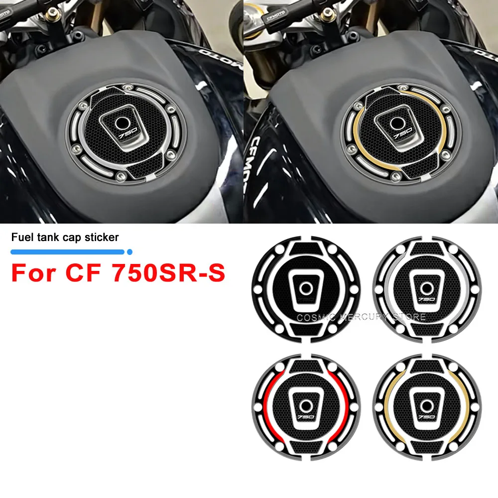 

For CF 750SR-S 2025 Fuel tank cap sticker New Motorcycle Accessories 3D Epoxy Resin Tank Pad Protection Sticker