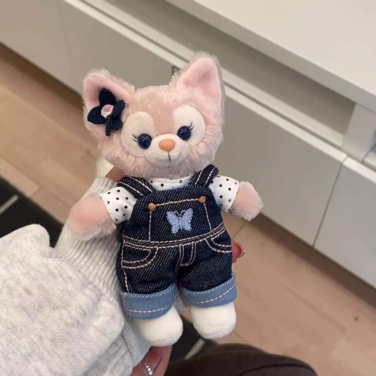 Disney Linabell Stellalou Duffy Shelliemay การ์ตูน Kawaii ตุ๊กตาสัตว์ตุ๊กตาของเล่นจี้พวงกุญแจของขวัญกระเป๋าสําหรับแฟน