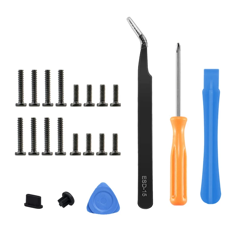 Replacement Back Panel Repair Tools with Short and Long Screws for Steam Deck Accessories Kits Compatible with SteamDeck