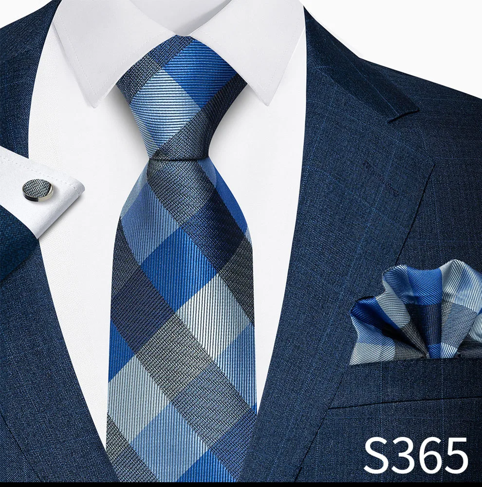 Luxusmarke, 8 cm, Krawatten-Einschubtaschentücher und Manschettenknöpfe-Set für Herren, goldenes Paisley-Muster, Geburtstagsgeschenk, Krawatten- und Anzugaccessoires, passend für Partys. – Detail 13