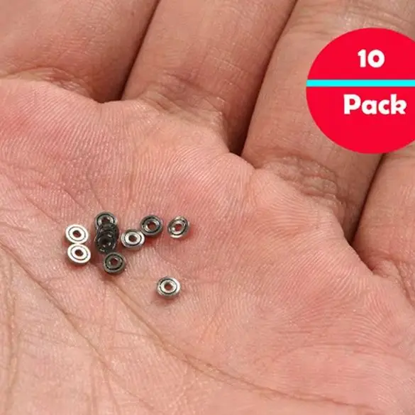 4/6/10/30pcs 681ZZ Miniature Mini Ball Bearings Metal Front Universal Wheel Bowl Shaped Belt Bearing Wheelchair Pressure Bearing