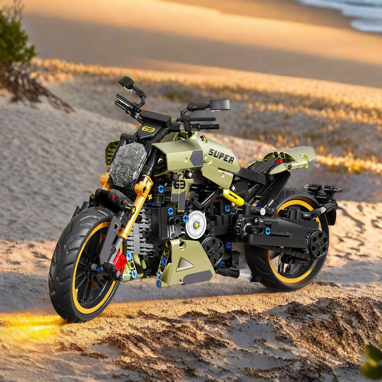 

658+PCS Technique Motorcycle Model Building Blocks City Vehicle Sets Assemble Puzzle Bricks Desk Display Gifts