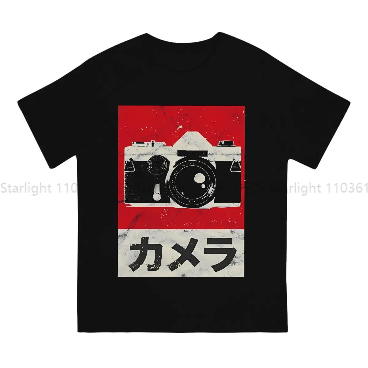 Photographer Camera Patent Men's TShirt Vintage Japanese Analog SLR Fashion T Shirt Harajuku Sweatshirts New Trend