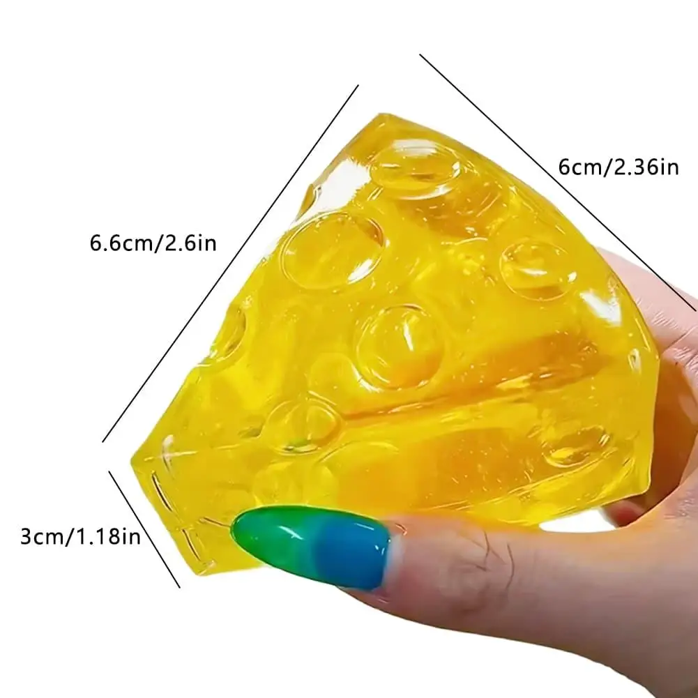 Käse-Zucker Squishy Stressball Langsam Aufsteigendes Fidget-Spielzeug zur Stresslinderung und Angstabbau für Erwachsene und Jugendliche – Detail 13