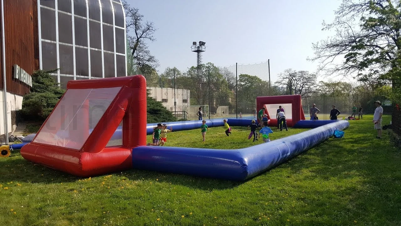 Aufblasbarer Tonhöhe für Kinder im Freien, Fußballplatz, wasserabweisend, für Werbeschlauchboote