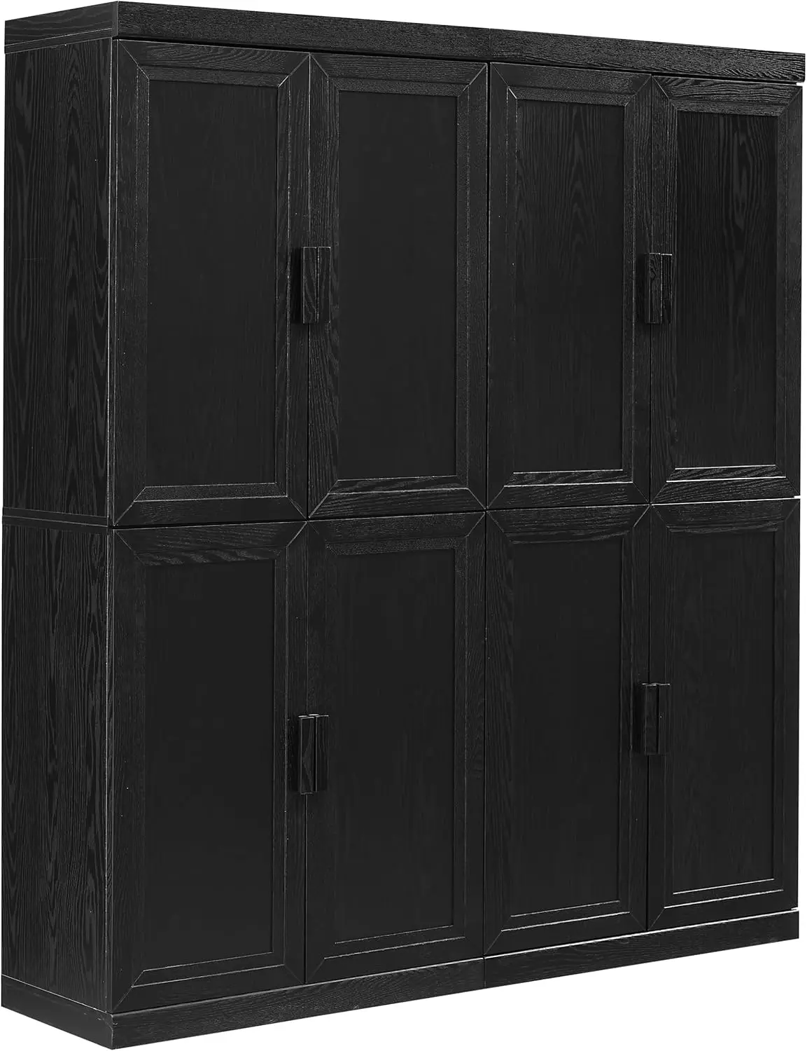 Crosley Furniture Essen 2-Piece Storage Pantry Set, Black