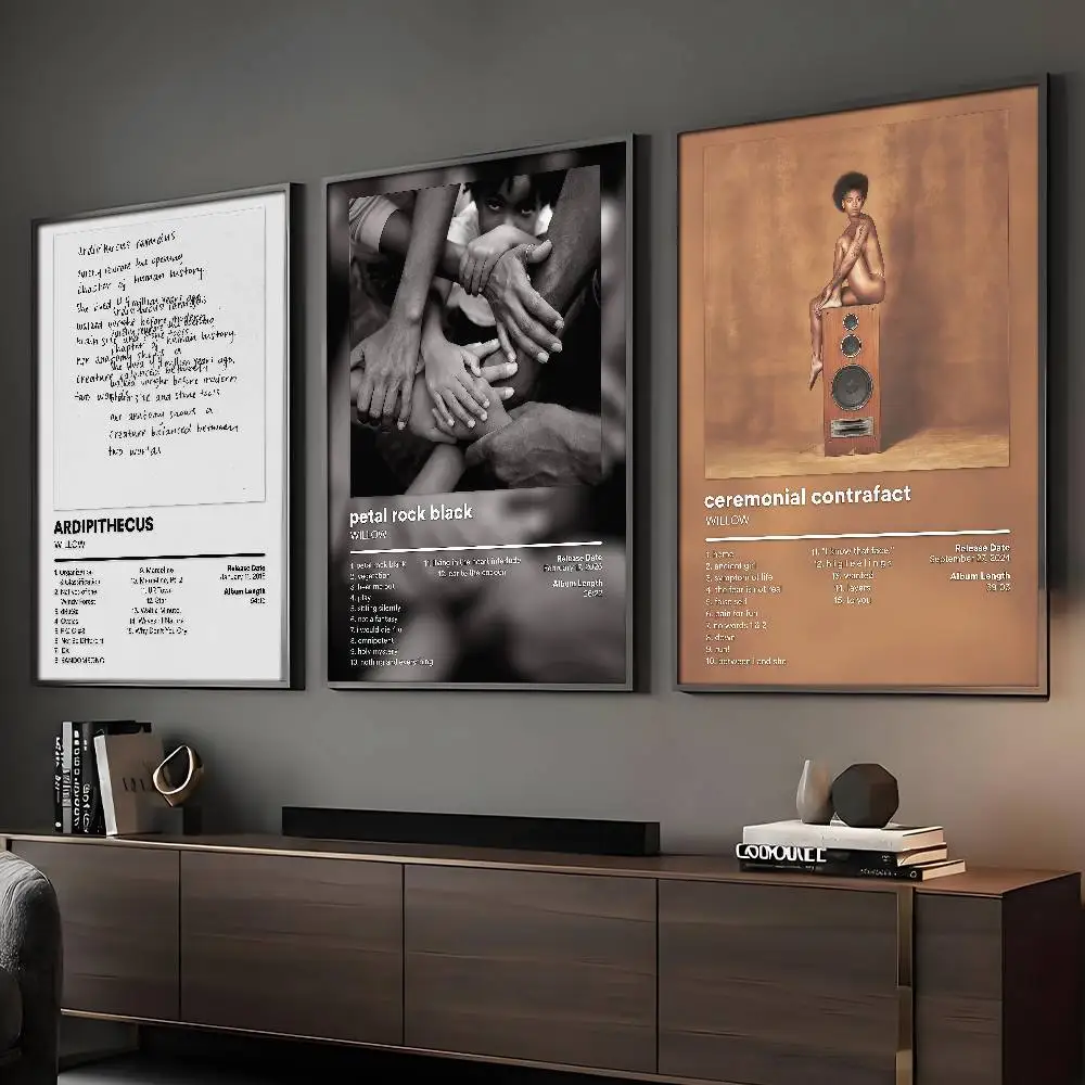 Singer Willow Smith Poster HD Paintings Self Adhesive Prints Waterproof Home Bedroom Living Room Decor Vintage Gift