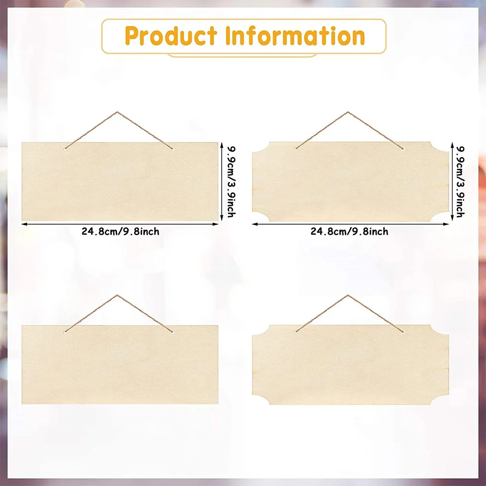 10 pezzi di cartello in legno, placca non finita per appendere decorazioni, cartelli in legno vuoti, artigianato, casa, parete fai da te, camera da letto, strumenti per cucire, accessori