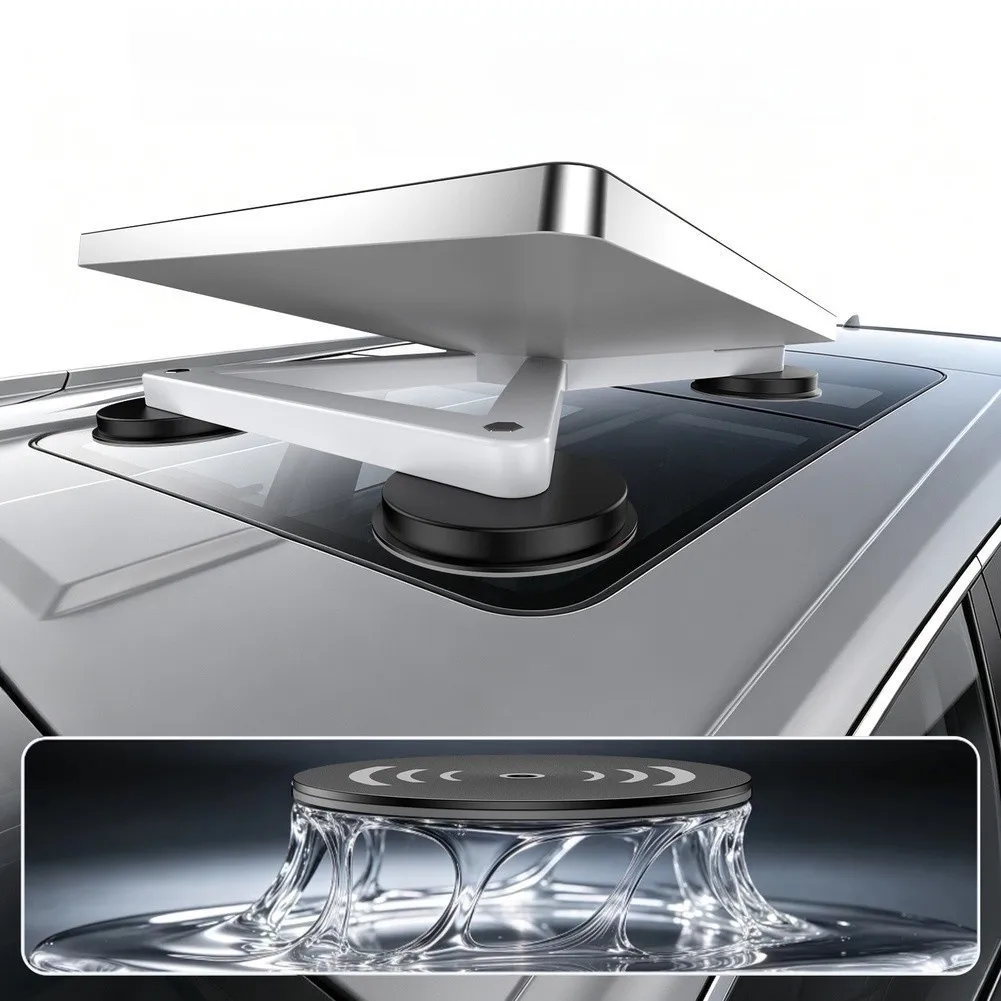 Aluminum Roof Bracket Magnetic Roof Pads For Highway Driving Waterproof Metal Construction Rust-resistant Coating