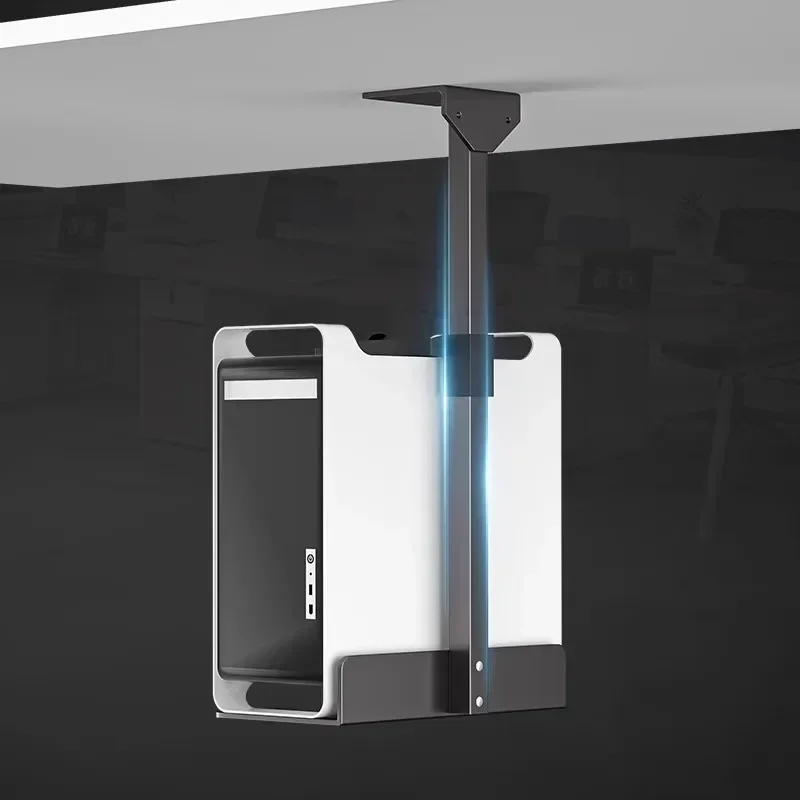 Universal PC Case Holder Under Desk Wall Side Mount CPU Stand Adjustable Computer Mainframe Hanger Host Box Stand Bracket Rack