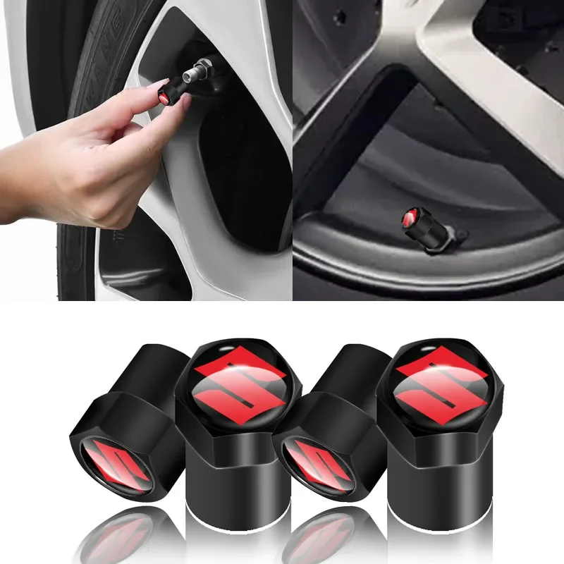 

4 шт. автомобильные колпачки стержня клапана, водонепроницаемые автомобильные аксессуары для Suzuki grand vitara SX4 Jimny vitara liana Jimny lsts, автозапчасти