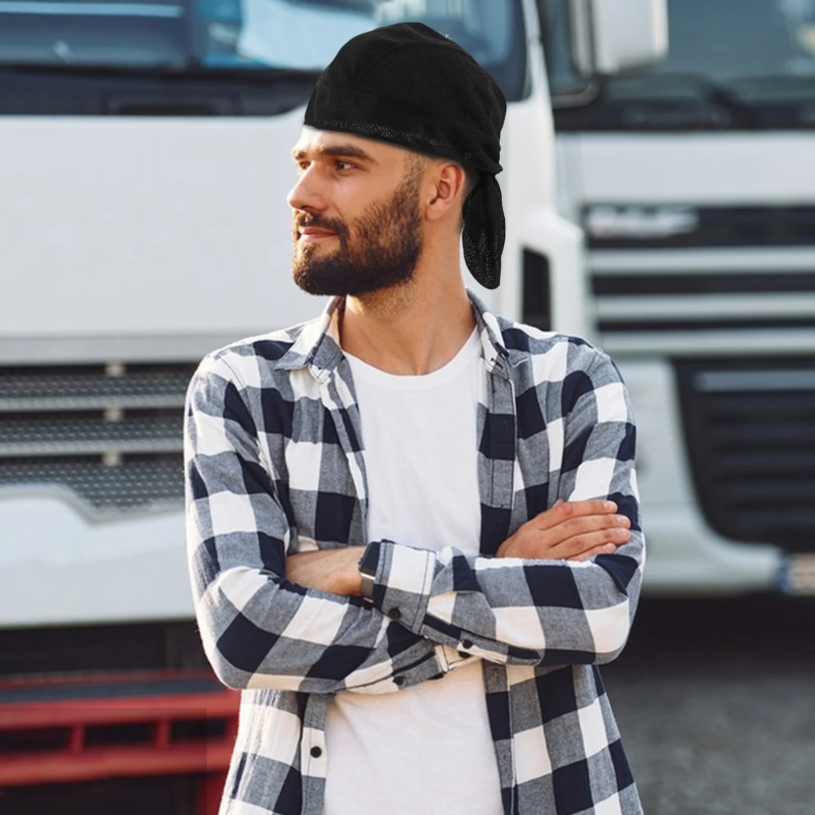 

4Pcs Cycling Hat Breathable Quick Dry Uv Protection Sports Headwear Outdoor Running Motorcycle Liner Sweat Cap