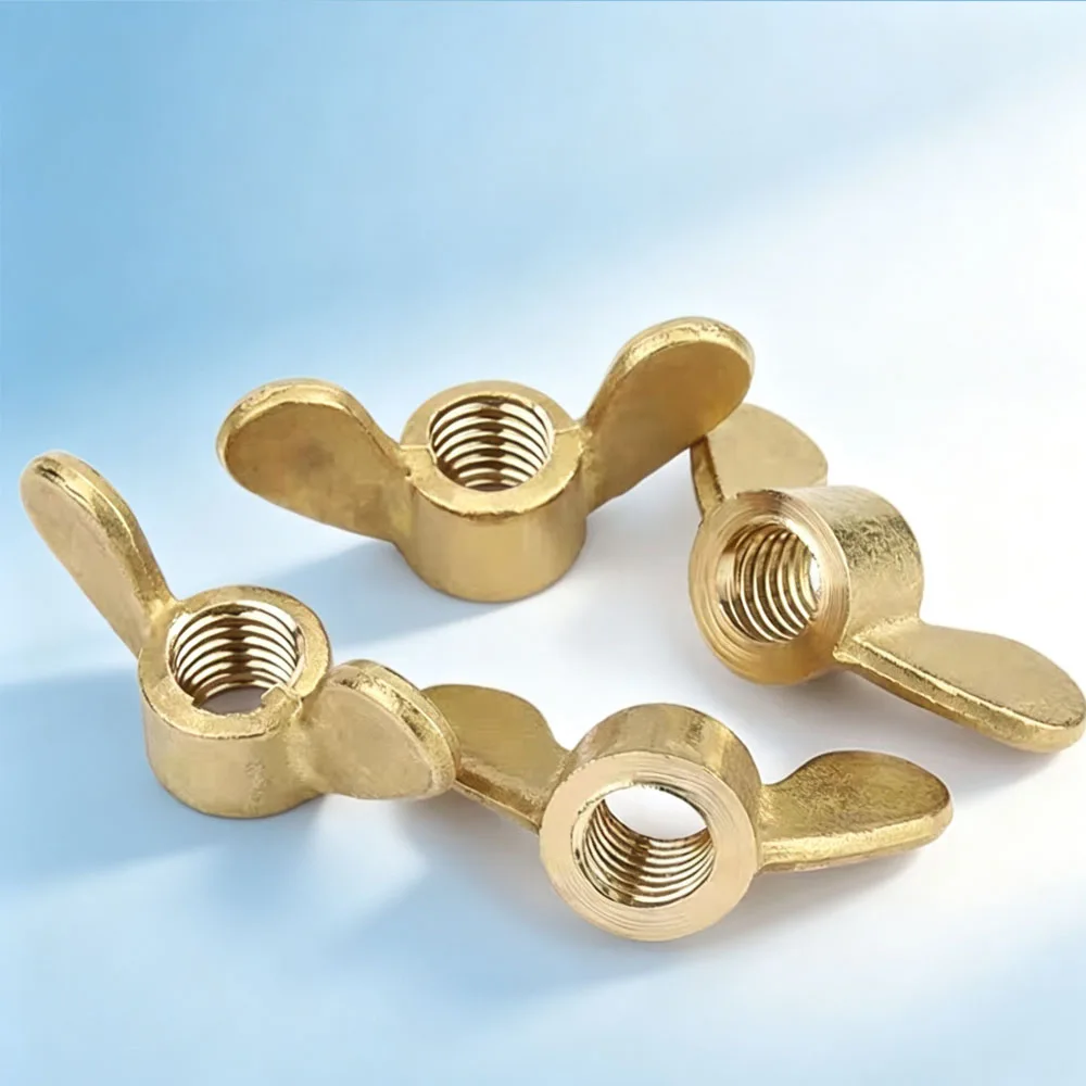 Brass Wing Nuts GB62 Standard, Hand Tighten Butterfly Nut M3 M4 M5 M6 M8 M10 M12 M14 M16