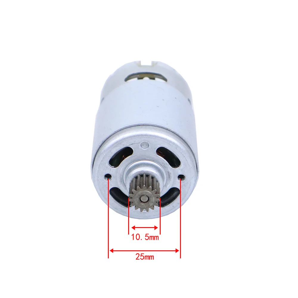 1PCS RS550 DC Motor 10.8-12V Charging Drill DC Motor 13-tooth/15-tooth Lithium Battery Drill All-copper Coil DC Motor ​