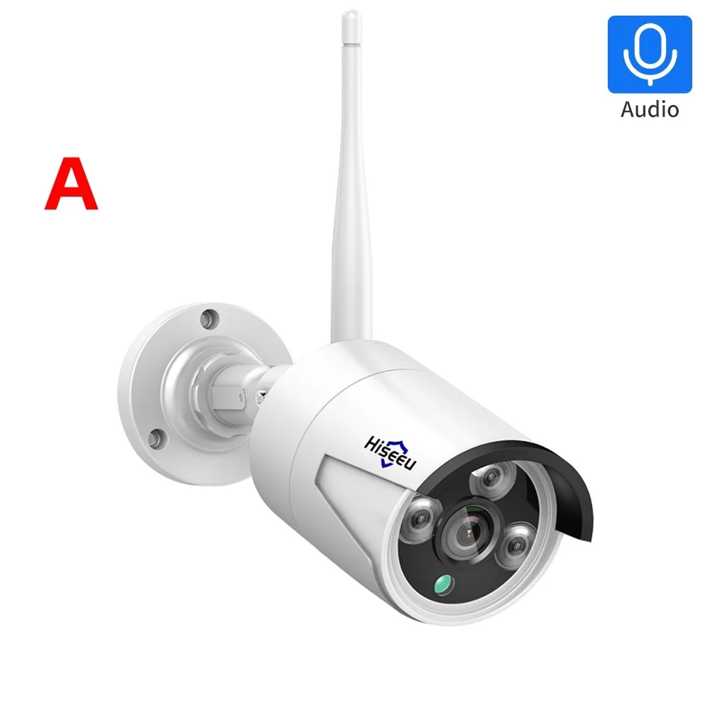 Go! Wireless IP Camera 3.6mm Lens Waterproof Security WiFi Camera for Hiseeu Wireless CCTV System Kits IP Pro APP View