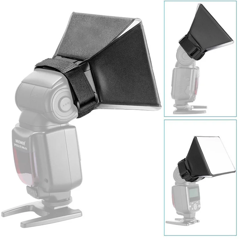 Godox Speedlight-difusor de luz Led para cámara de estudio de fotografía, caja suave de iluminación, portátil, cuadrada, tira rápida