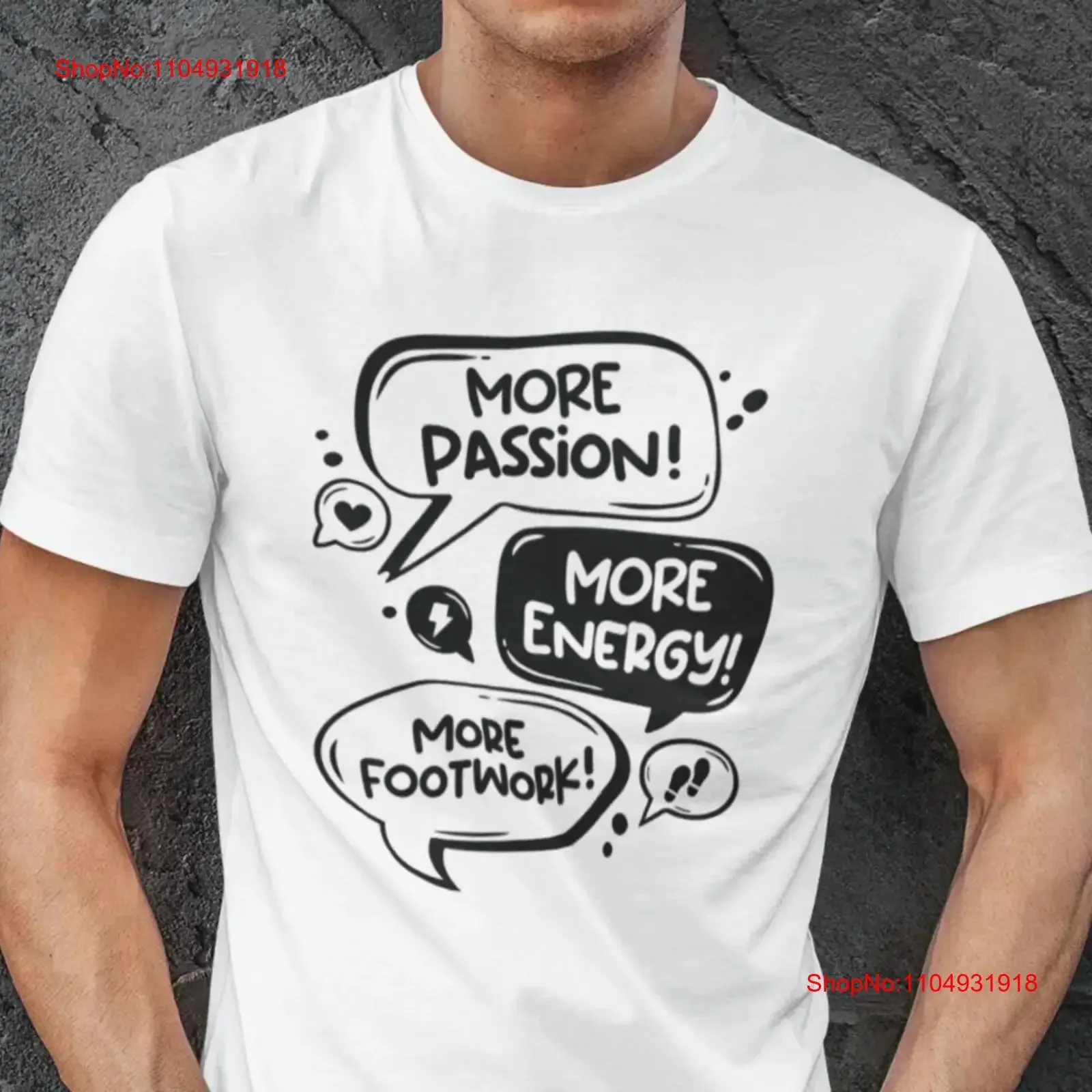 Camiseta más pasión energía Footwork Meme hombres vintage lavado Casual gráfico diseñador ropa streetwear homme transpirable