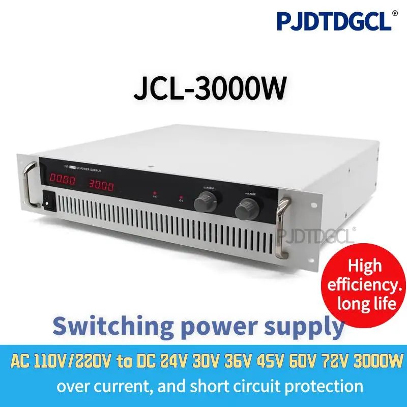 

3000W Switching Power Supply 0- 24V 36V 48V 50V 60V 70V 80V 90V 100V 110V 220V 300V 500V600V Voltage Adjustable Digital Display