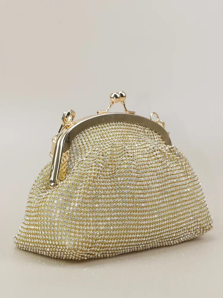 Tendenze della moda borse per le donne borse a mano per le donne 2024 nuova borsa con strass per feste Mini pochette in cristallo borsa per il trucco