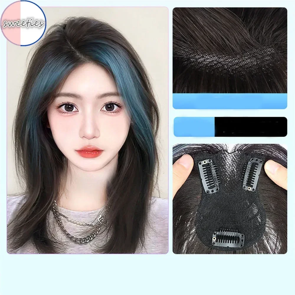 Synthetic wig Highlighted front forehead bangs wig natural seamless Character bangs wigs piece 25cm