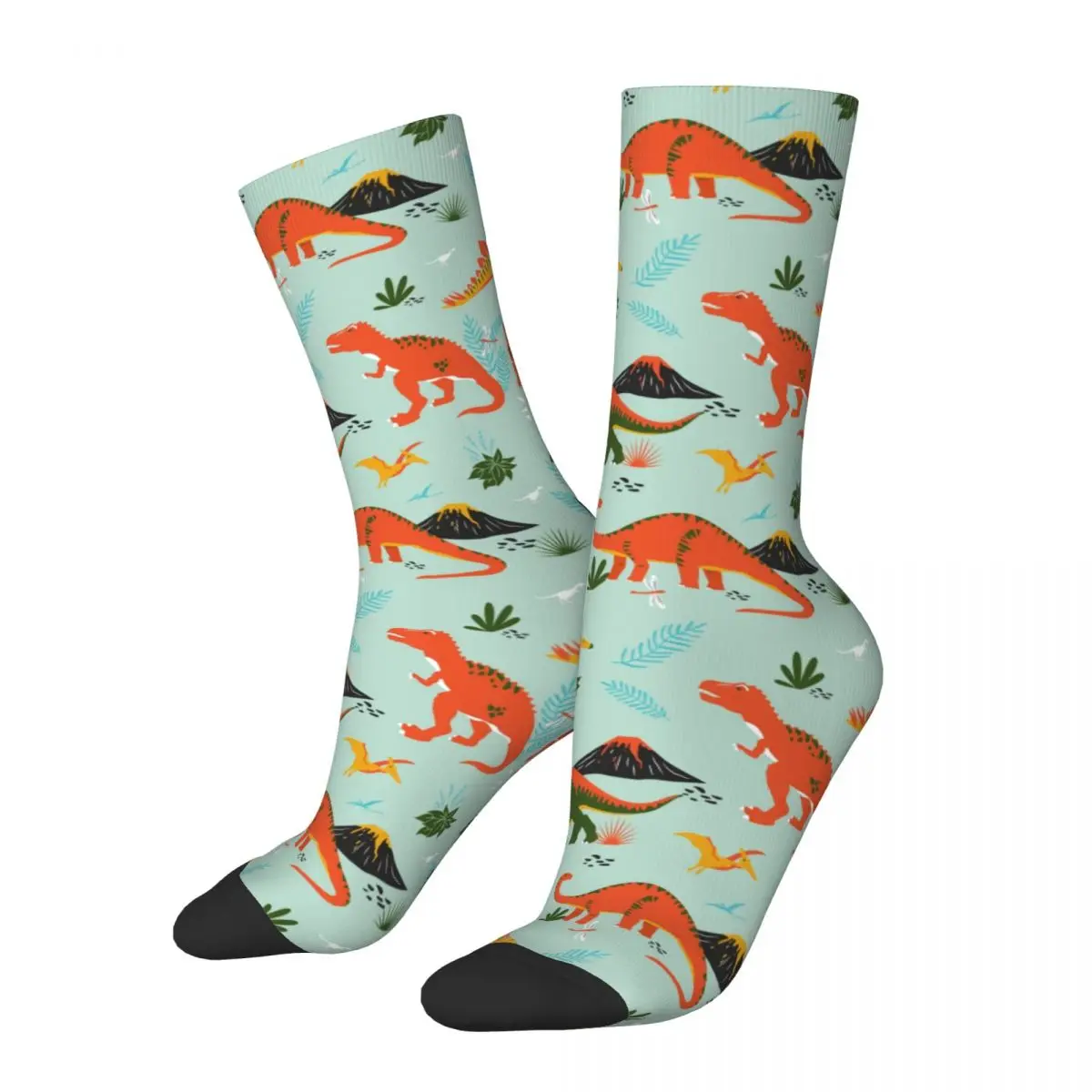 

Dinosaur Socks Men's Women's Casual Cute Animal Cartoon Socks High Quality Spring Summer Autumn Winter Socks Gift