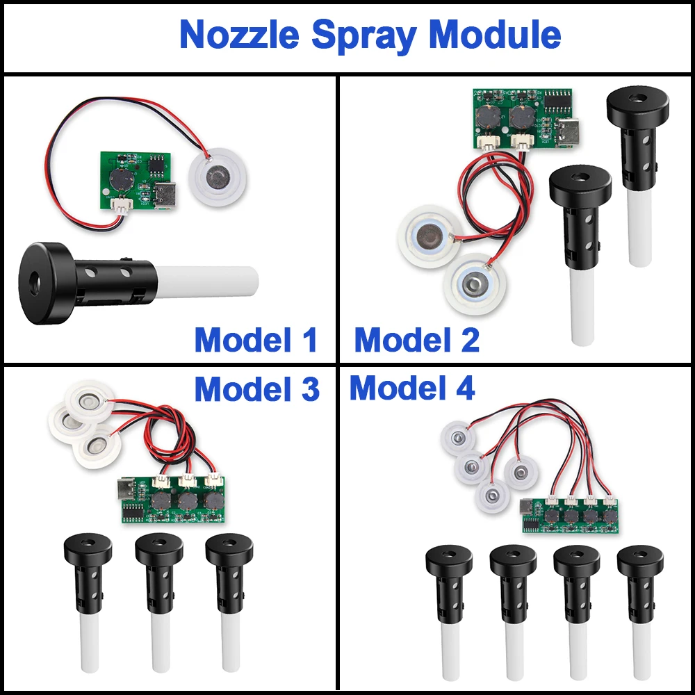 Dc 5v usb mini umidificador kits diy spray ultrassônico umidificador névoa maker e módulo de circuito driver fogger atomizador folha
