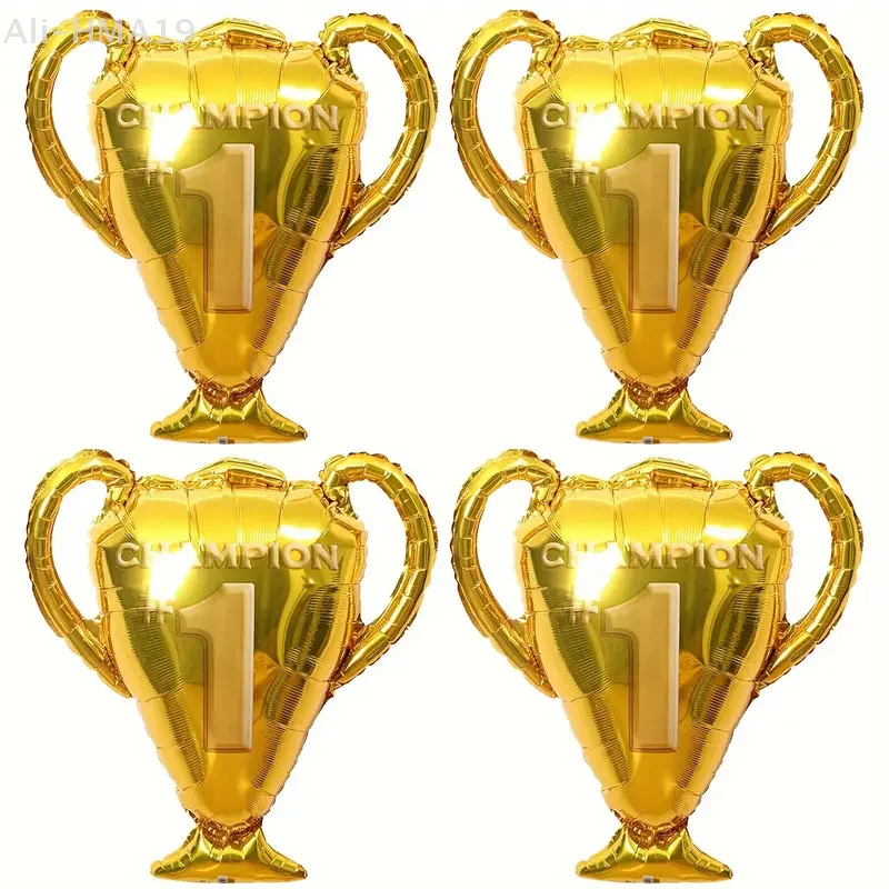 Золотой трофей, футбол, синий мяч, волейбол, спортивная тематическая вечеринка, украшение на день рождения, набор воздушных шаров, подарки на день рождения, детские игрушки